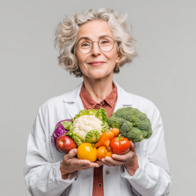 Здорова літня пара готує корисну їжу